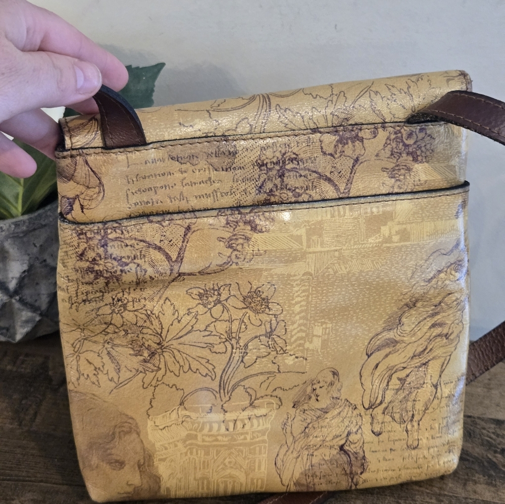 Patricia Nash leather Grenada Italian Dketchbook crossbody. NWT - Picture 12 of 16